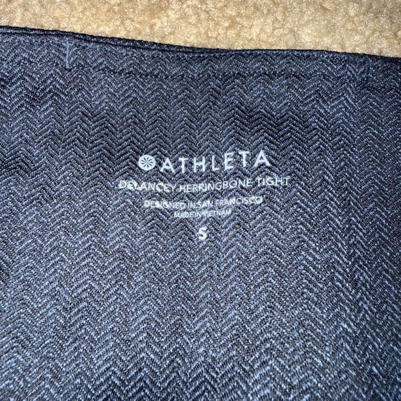 Athleta Black Herringbone Tights - Picture 5 of 6